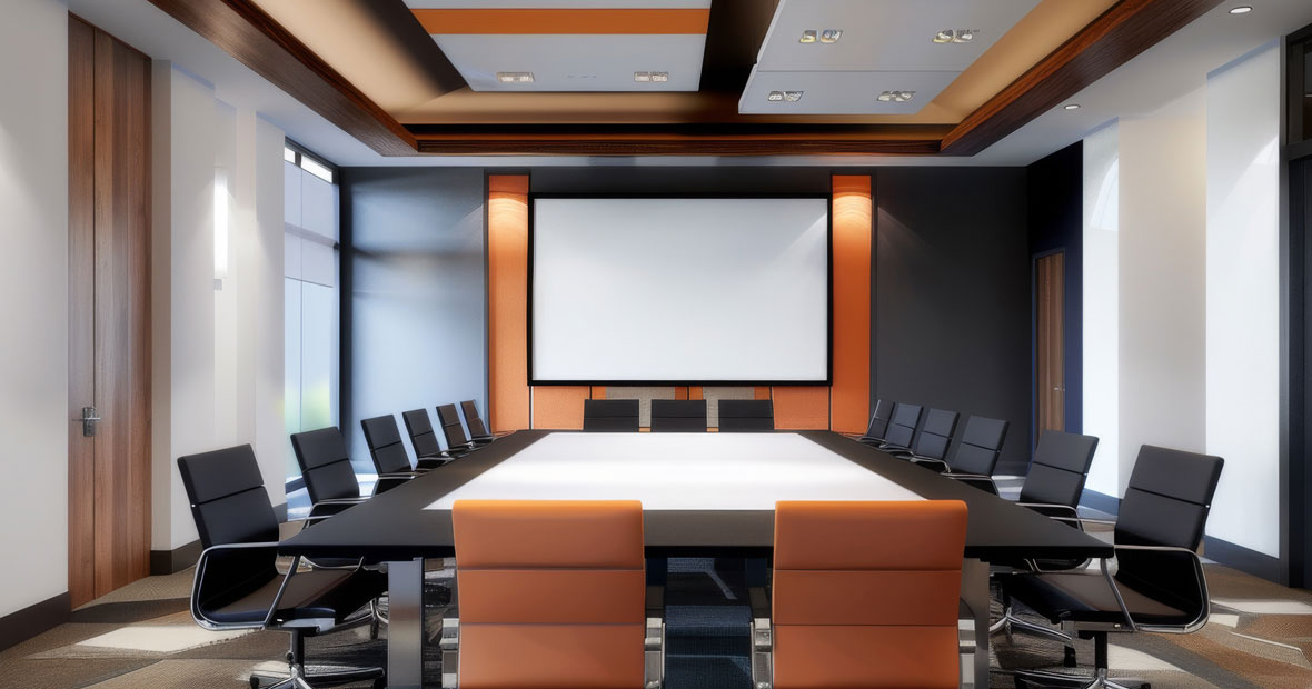 Panneaux acoustiques salle de réunion
